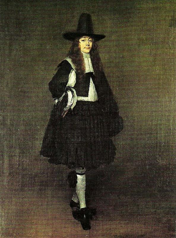 Gerard Ter Borch man in black, c china oil painting image
